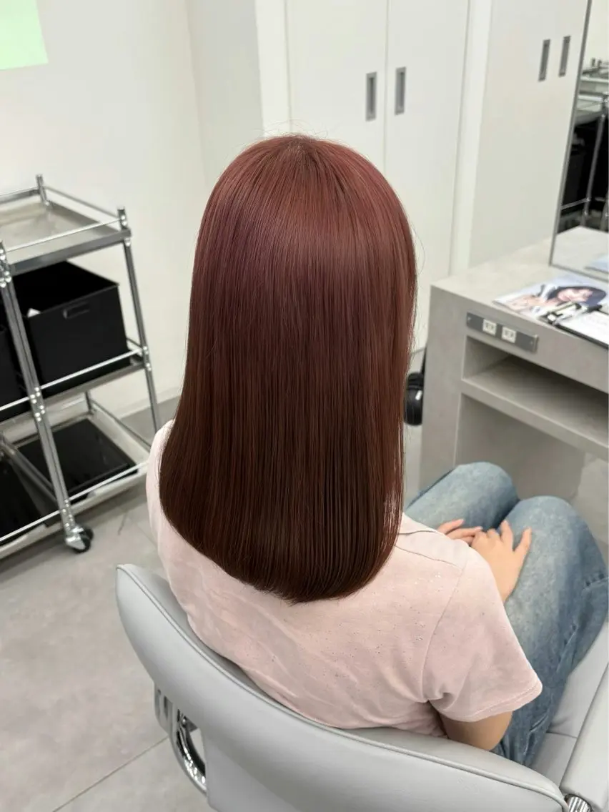 セミロング カラー カット ヘアカラー 🍀透明感ナチュラル カラー🍀じゅんのヘアスタイル