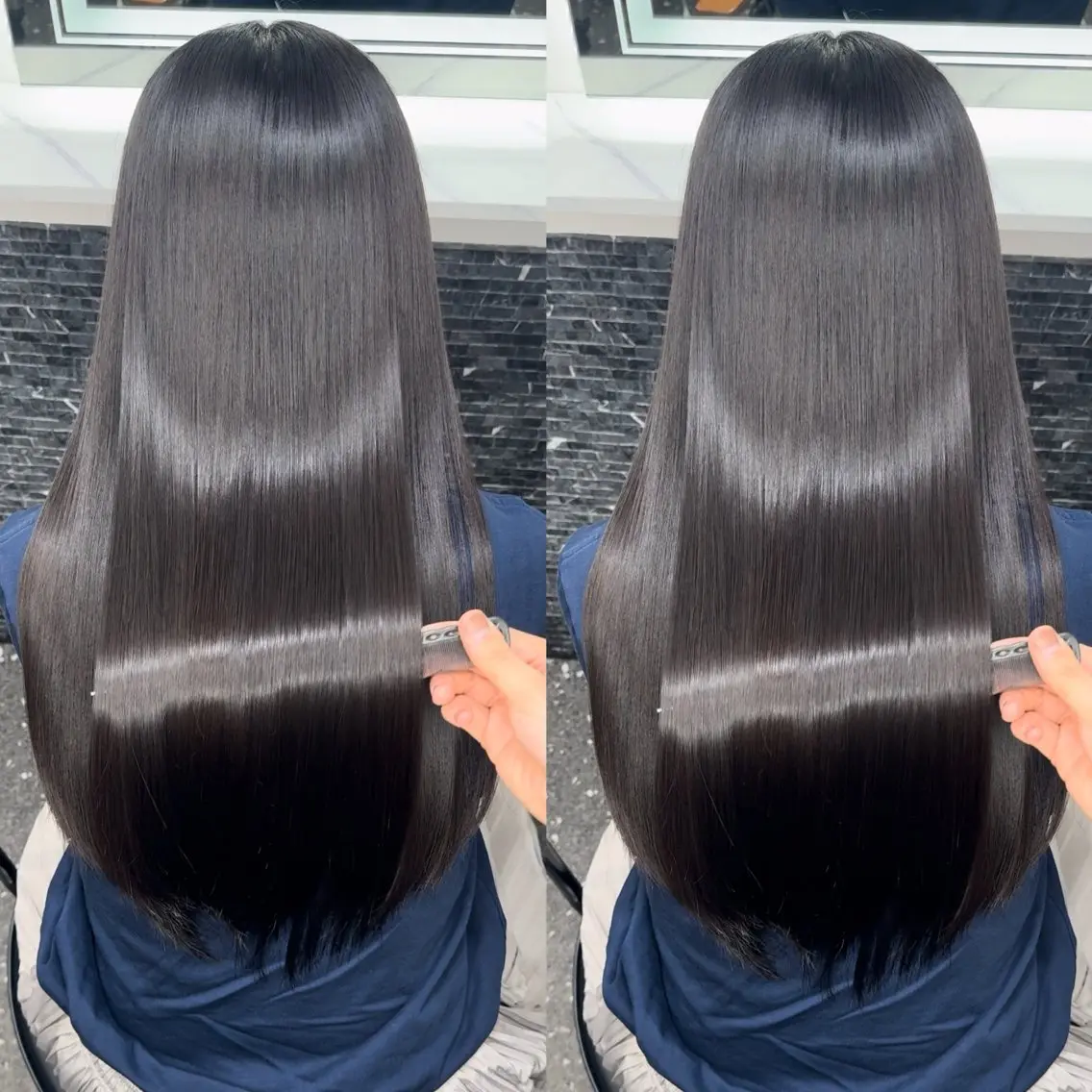 ロング カラー ブリーチ 髪質改善 縮毛矯正 トリートメント カット ヘアカラー 縮毛矯正 トリートメント 新宿/髪質改善支持率 No.1💍yasuのヘアスタイル