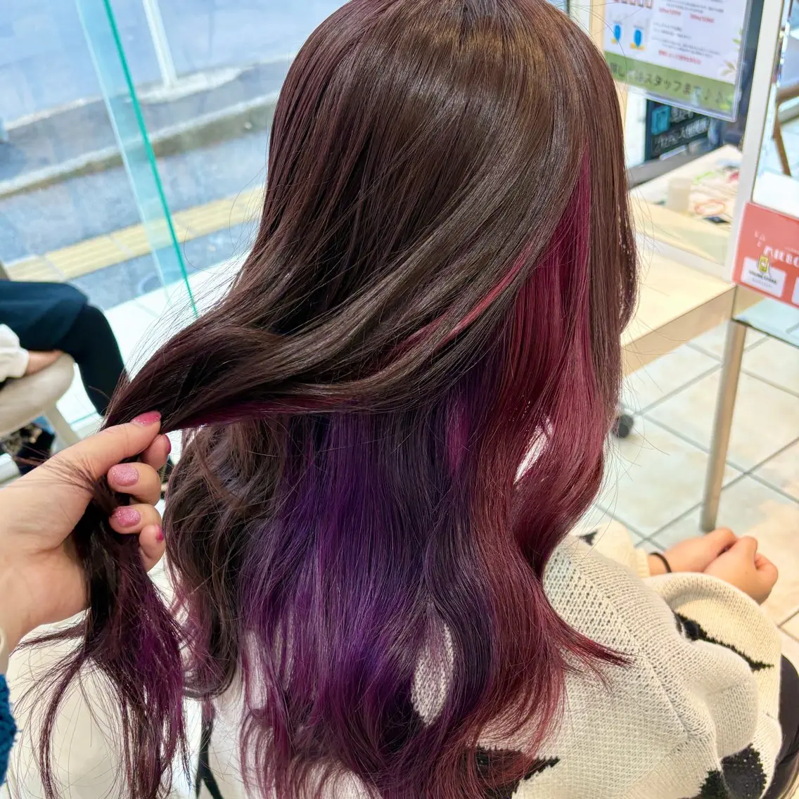 ロング カラー ヘアカラー ブリーチ/ヘアセット 【𝙍𝙞𝙣𝙤】のヘアスタイル