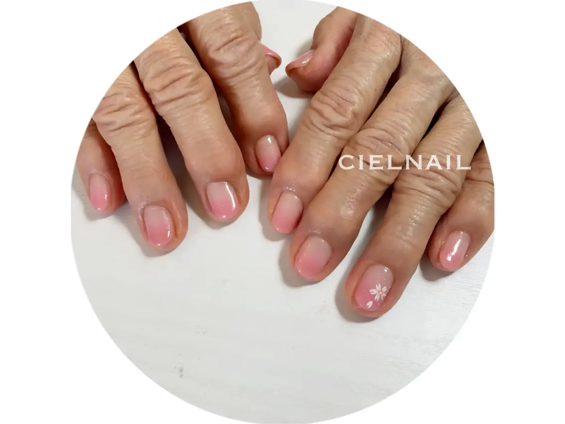 ショート ハンドネイル cielnail 祇園のネイルデザイン