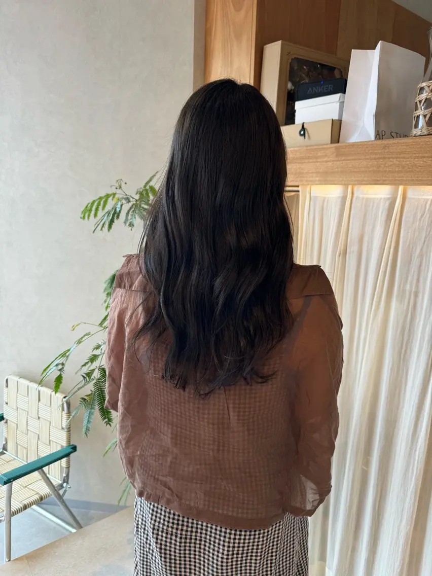 セミロング カット ヘアカラー トリートメント メンズパーマ/ ボブパーマ/タクミのヘアスタイル