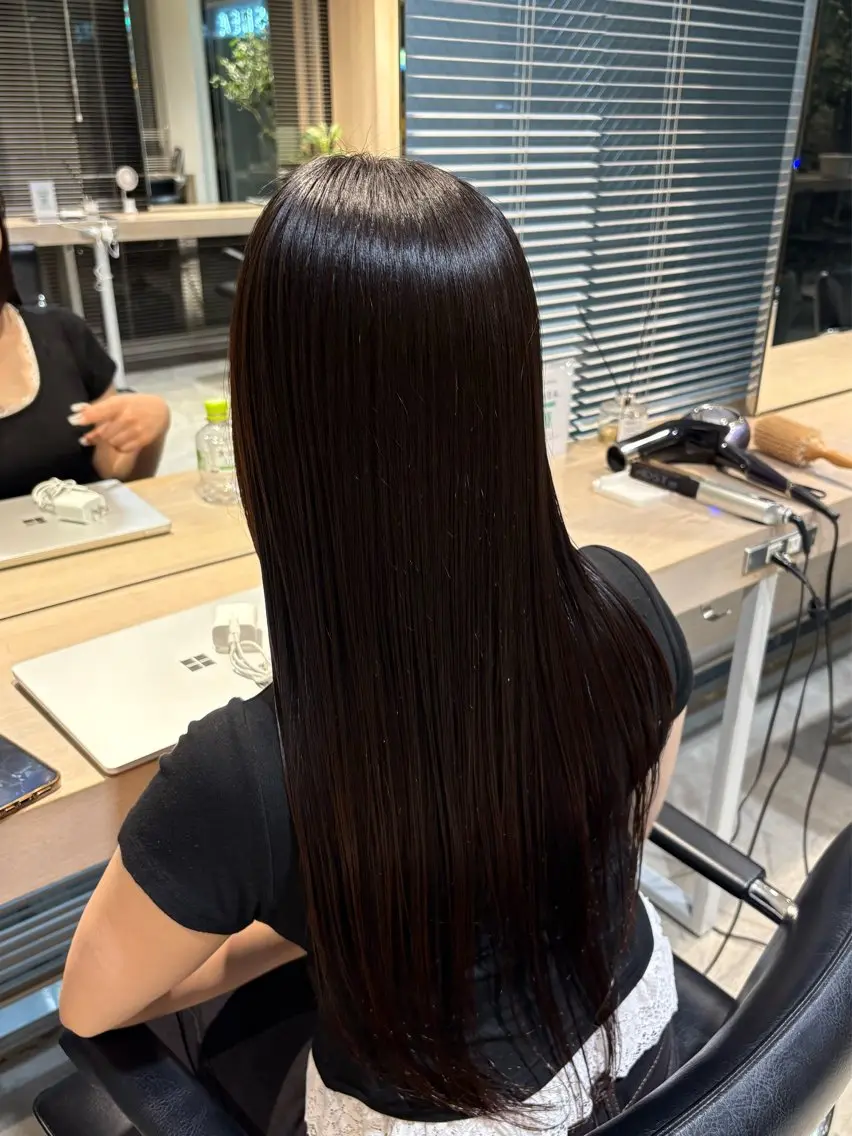 ロング カラー 透明感カラー ヘアカラー SHEA /縮毛矯正 イソダハルカのヘアスタイル