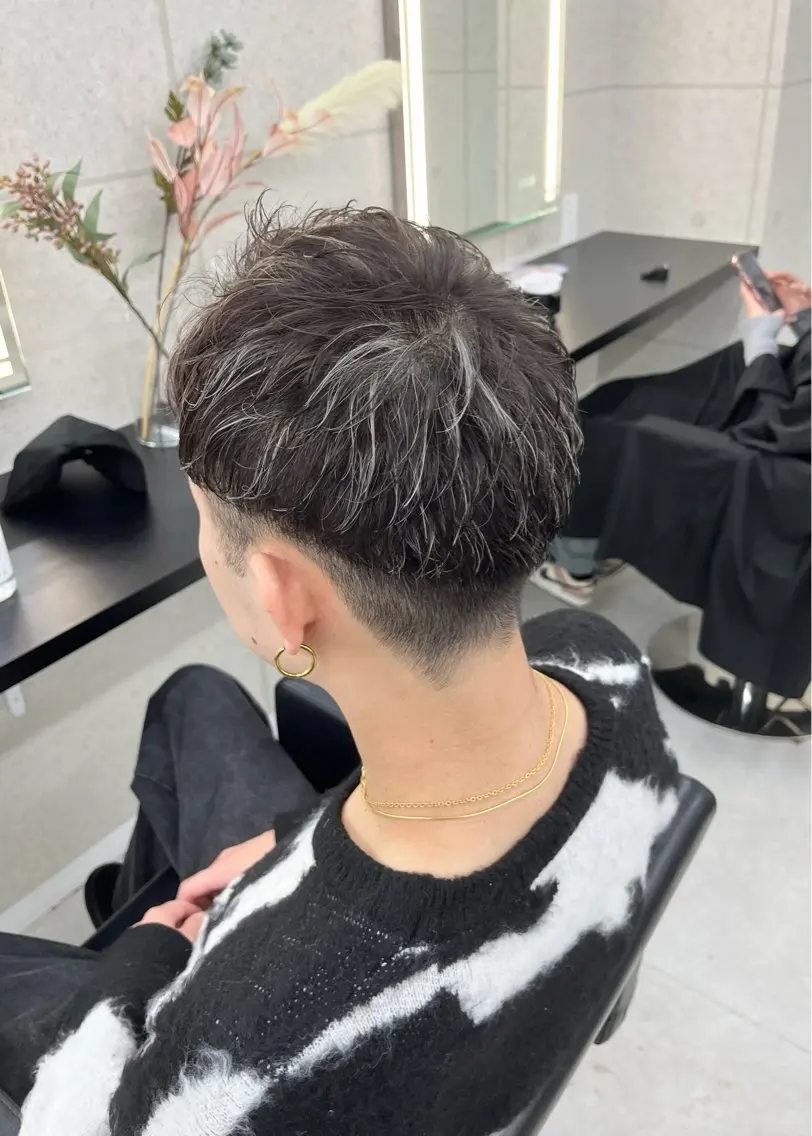 ショート メンズ カット ヘアカラー PSY(サイ)池袋 AIRIのヘアスタイル