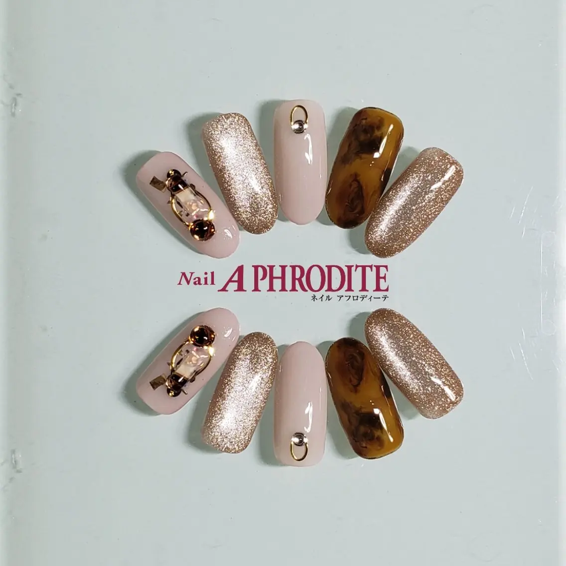 ネイル ジェルネイル ニュアンスネイル スカルプネイル ソフトジェル ネイルチップ ハンドネイル Nail Aphroditeのネイルデザイン