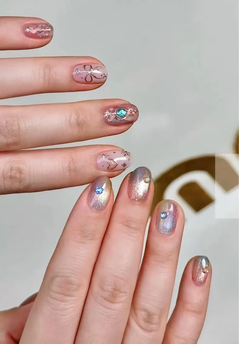 ネイル マグネットネイル BabyYouMi nailのネイルデザイン