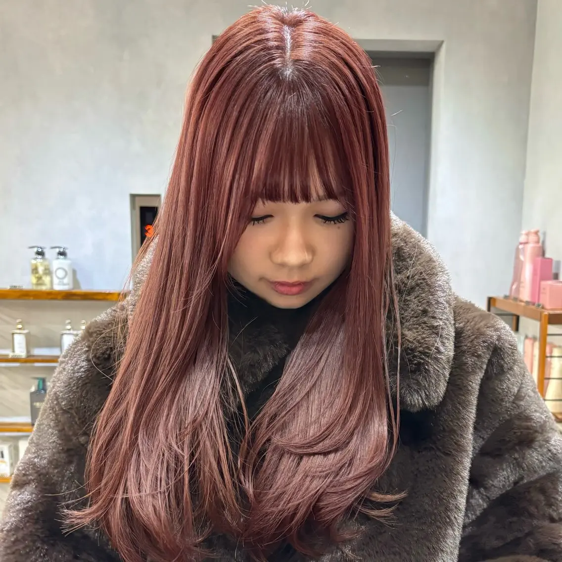 ロング カラー カット ヘアカラー saki‪🌱‬♡ /ボブ/透明感カラーのヘアスタイル