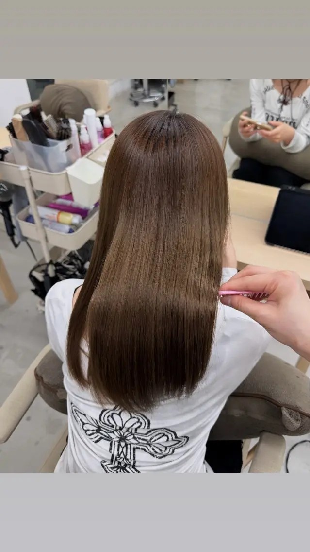 ロング トリートメント 加藤 あいなのヘアスタイル