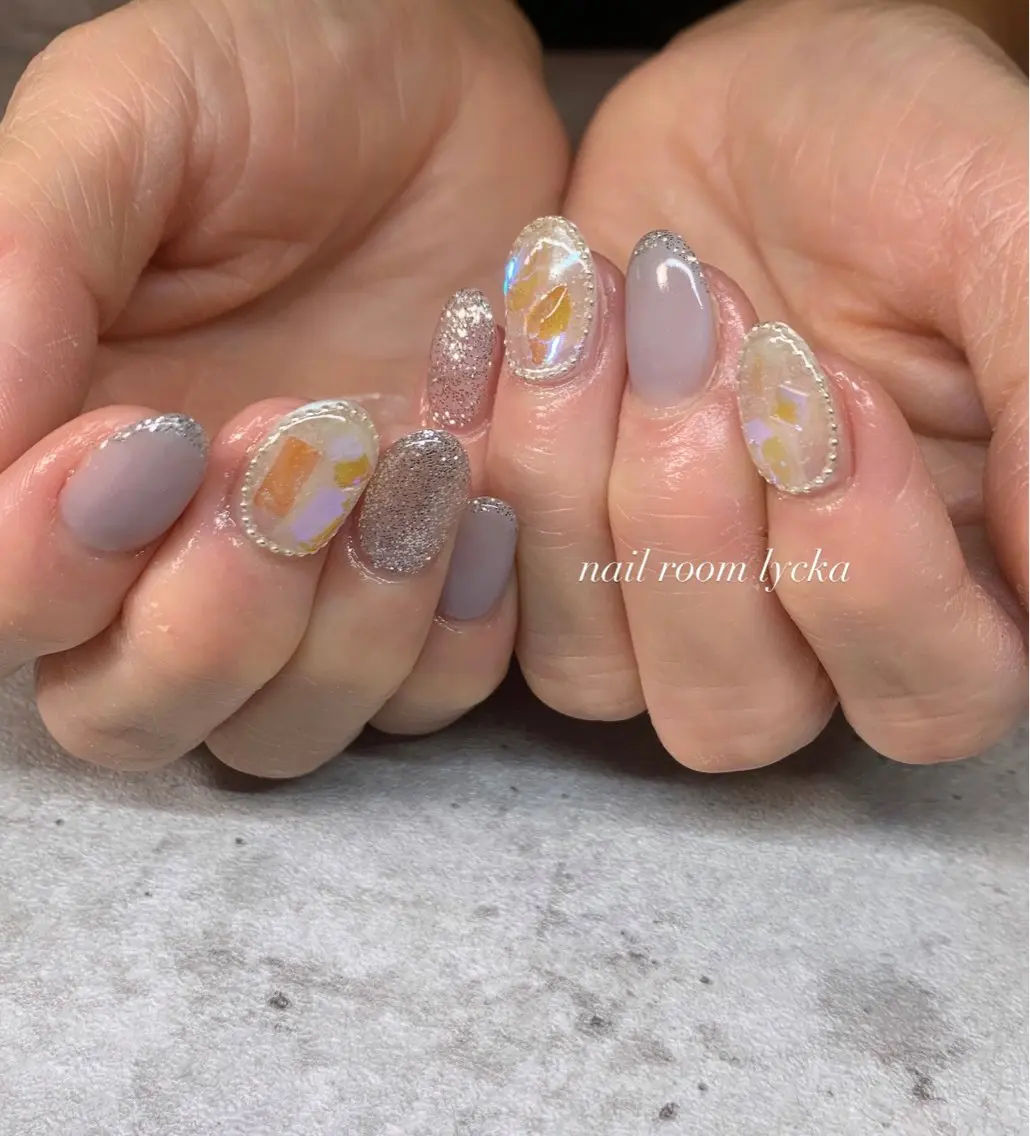 ネイル ネイルルームリッカ 𝐦𝐚𝐲𝐮のネイルデザイン