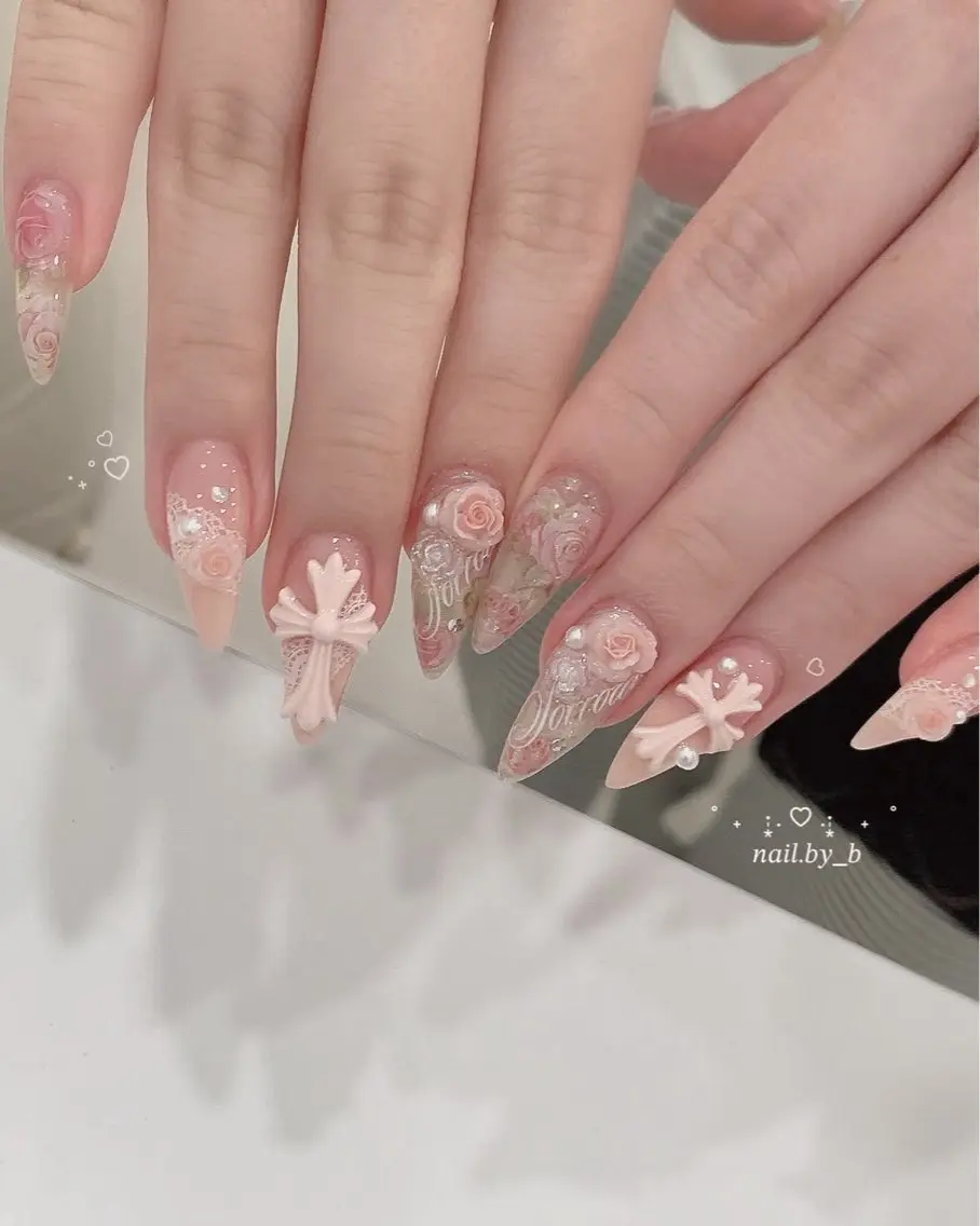 ネイル ハンドネイル Ribbonnail salonのネイルデザイン