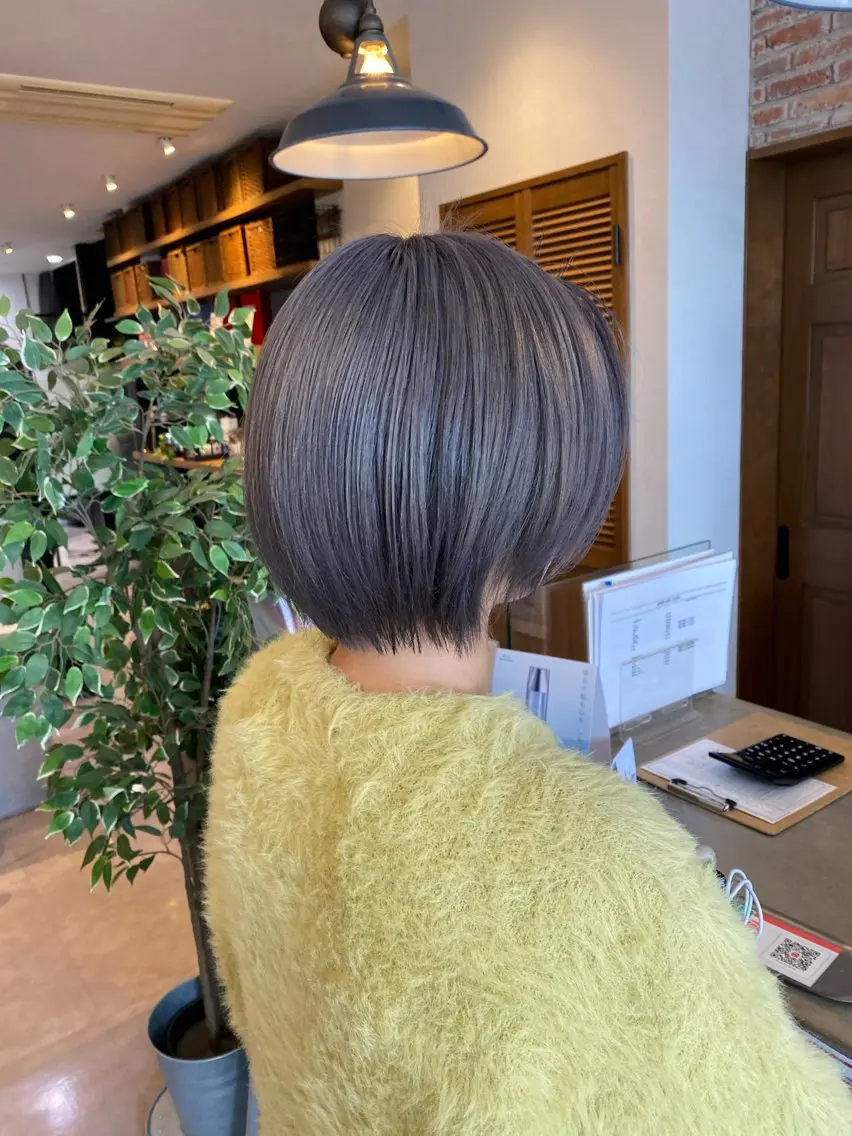 ショート カット ヘアカラー 希優🌺ソムリエ /ブリーチ/カットのヘアスタイル