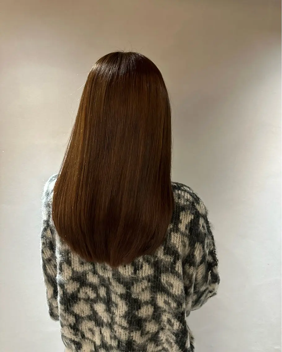 ロング カラー アッシュ トリートメント 室谷 ゆりあのヘアスタイル