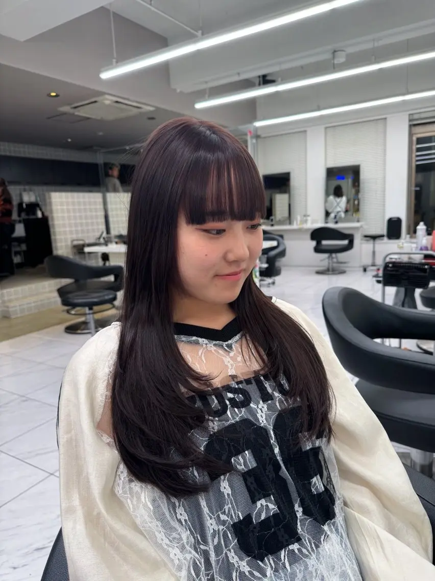 ロング カラー ヘアアレンジ Over hair_ misakiのヘアスタイル