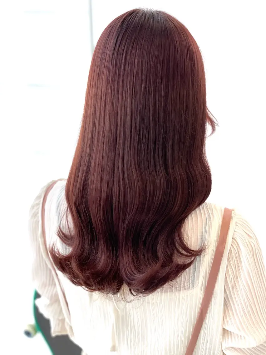 ロング 縮毛矯正 山口 詩織のヘアスタイル