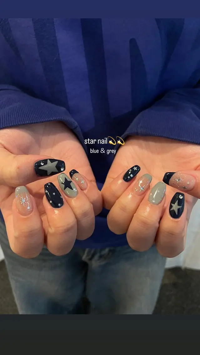 ネイル ネイビー ハンドネイル MASHU /サヤnail♡のネイルデザイン