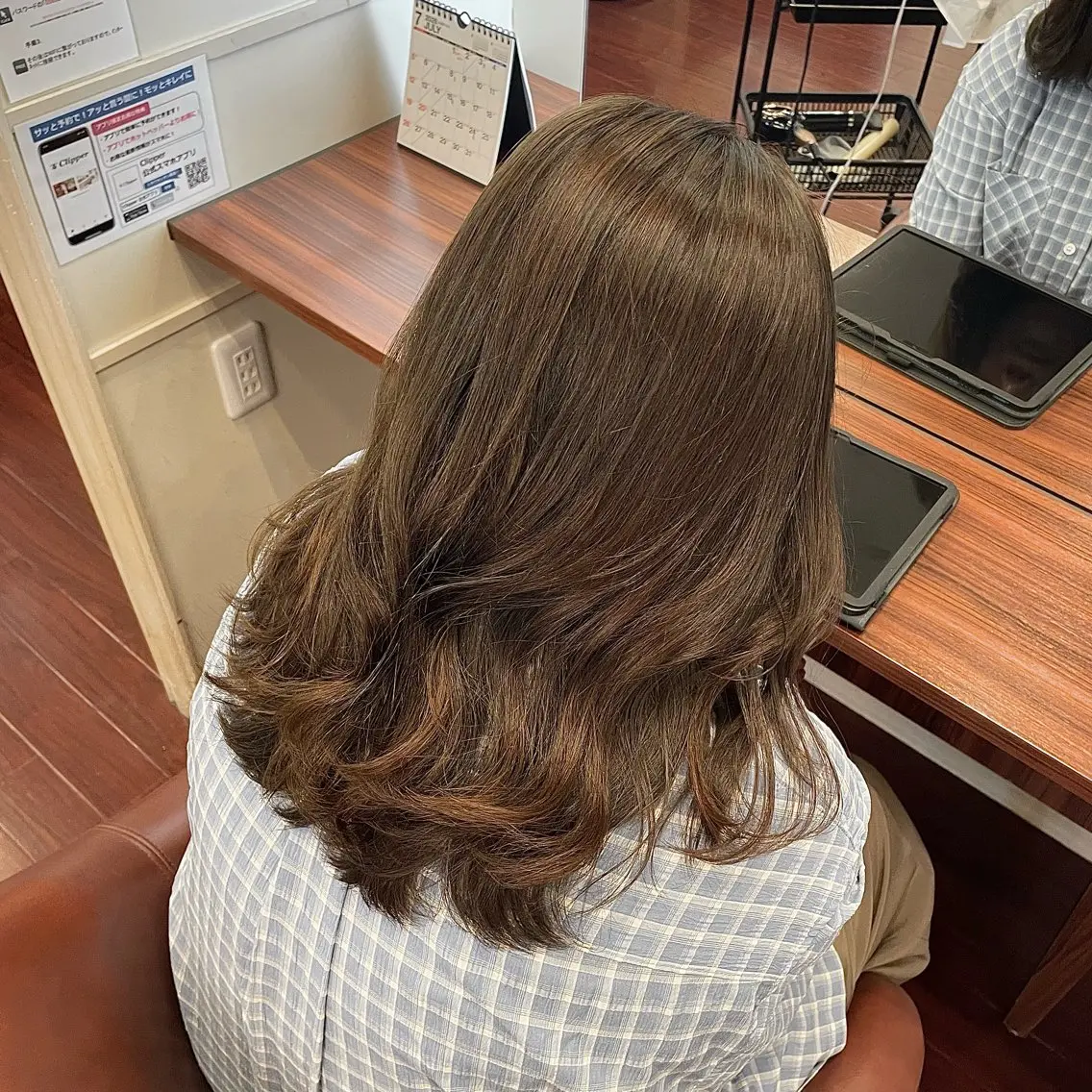 セミロング ヘアカラー 🍓スダユキナ🍓 髪質改善水素カラーのヘアスタイル