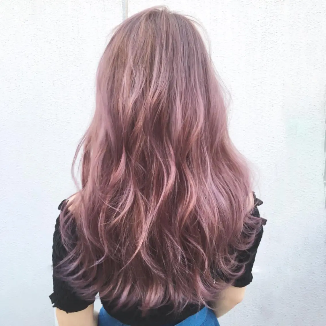 ロング カラー パーマ ヘアアレンジ ラベンダーカラー ラベンダーピンク ピンクカラー 外国人風カラー カット ヘアカラー トリートメント ITbyALBUM 松戸のヘアスタイル