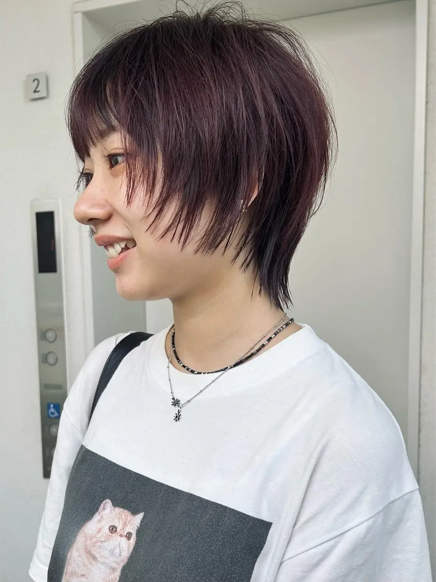 ショート カラー ショートヘア ウルフカット ゴトウ ケンタのヘアスタイル