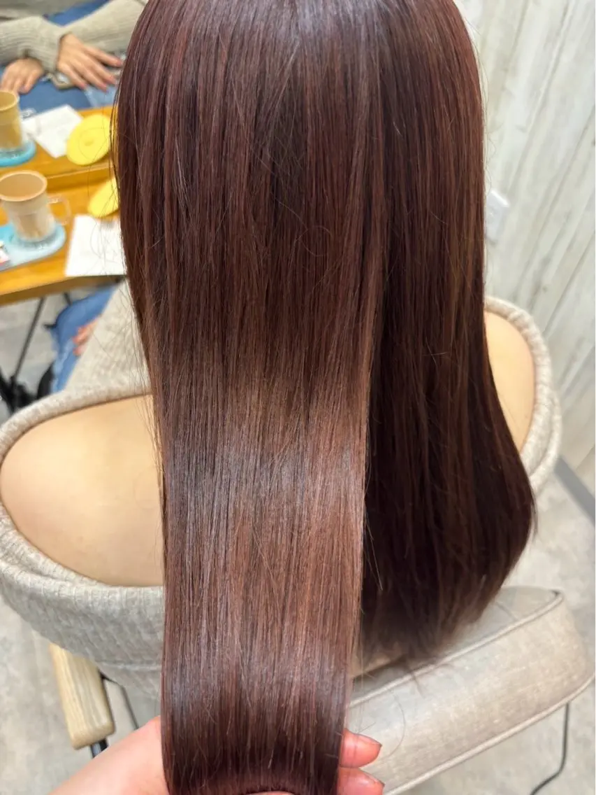 ロング 暖色カラー💞 菊地しおんのヘアスタイル