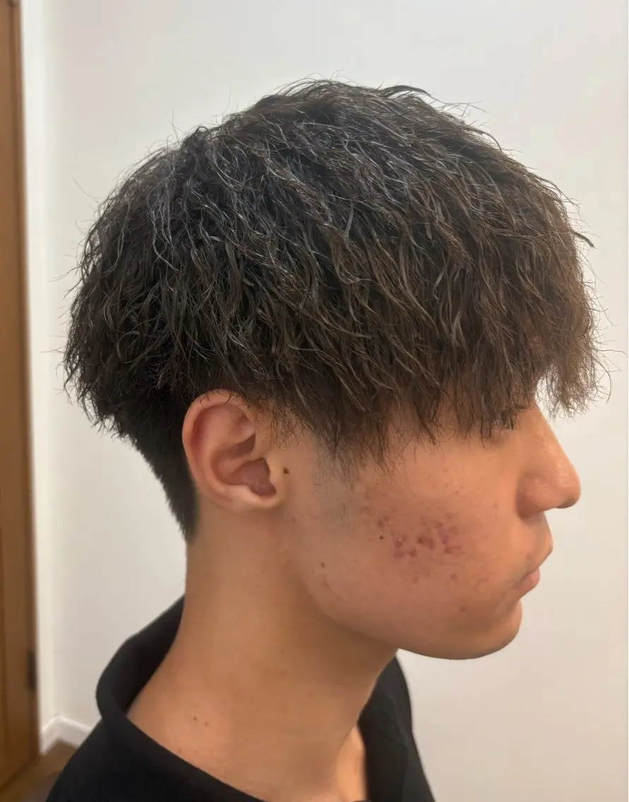 ショート メンズ マッシュ メンズパーマ メンズツイストパーマ ツイストパーマ カット パーマ ヘッドスパ I'sm KOUSAKUのヘアスタイル