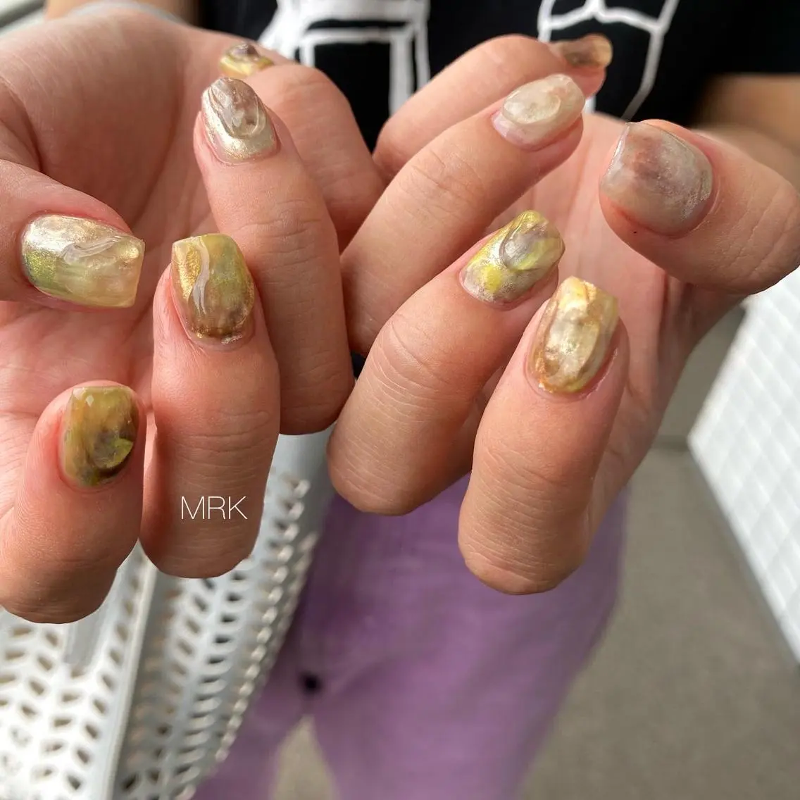 ネイル ミラーネイル ニュアンスネイル MARUKO nailのネイルデザイン
