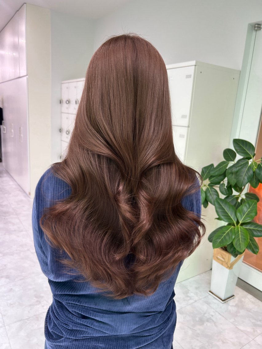 ロング カラー ヘアカラー トリートメント ナチュラルヘア× 縮毛矯正/KOTAのヘアスタイル