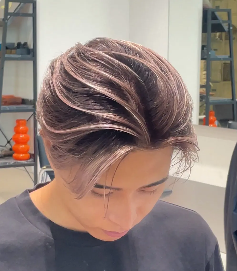 ショート カラー メンズ デザインカラー🌈/ ハイトーン/たけるのヘアスタイル