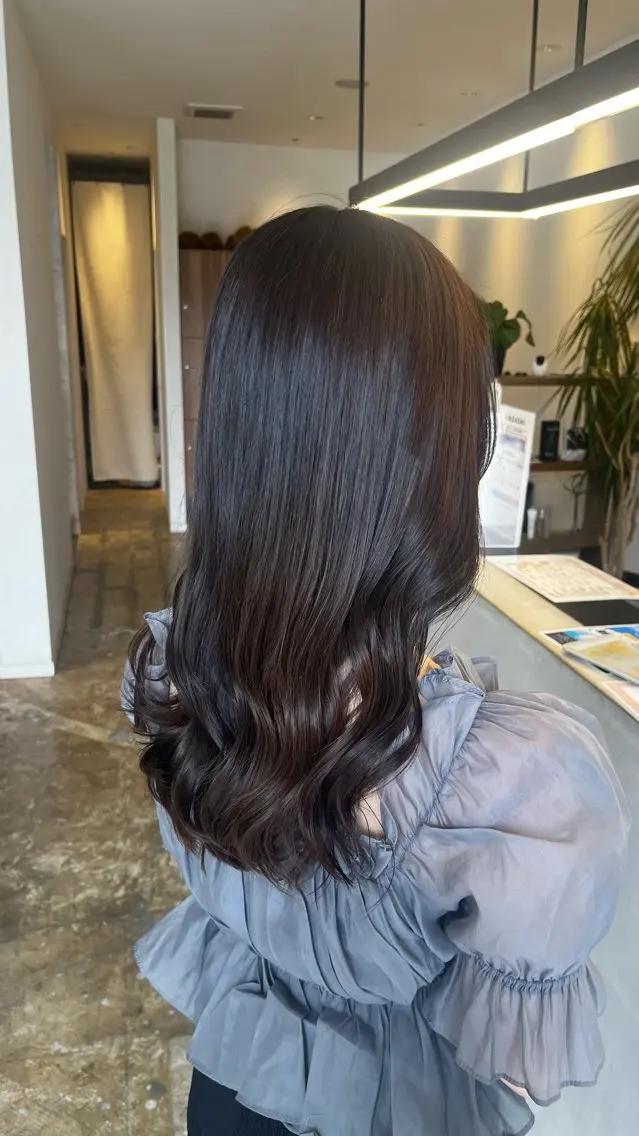 ロング カラー 坂下 かのんのヘアスタイル