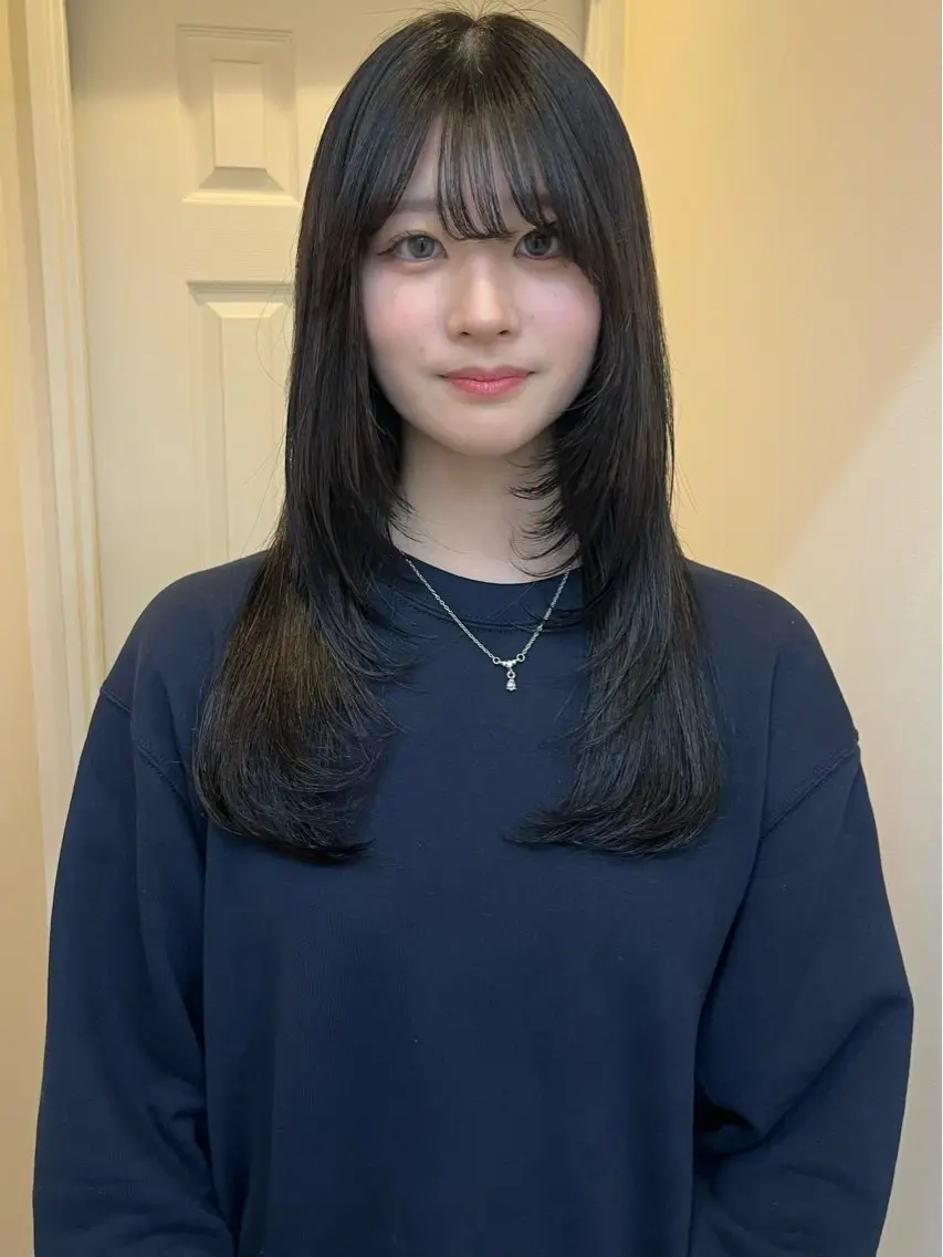 ロング カット yuka ボブカットモデルのヘアスタイル