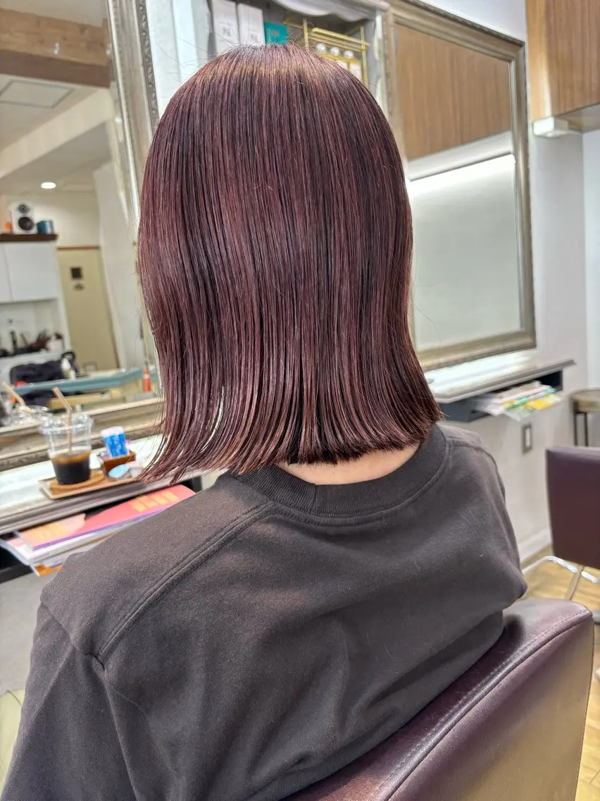 ミディアム カラー イルミナカラー カット ヘアカラー grand juteのヘアスタイル