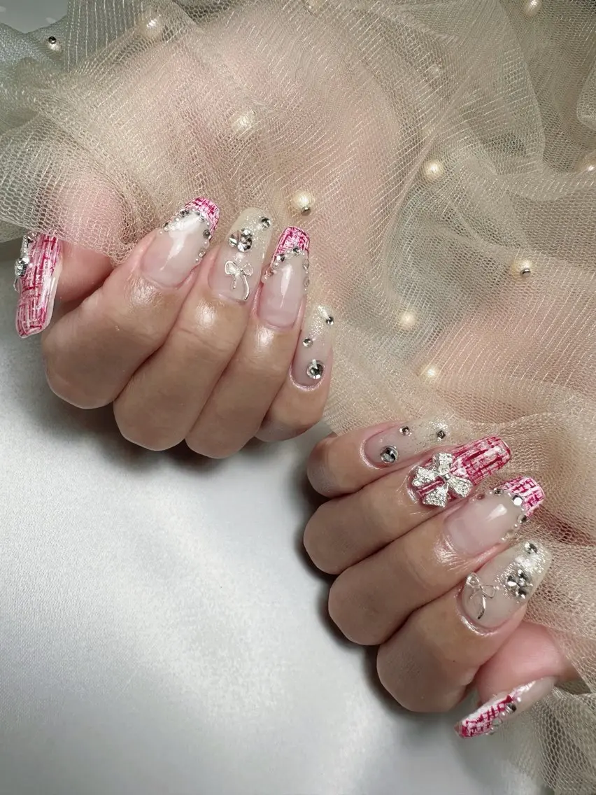 ネイル 持ち込み ハンドネイル Cherie🫧 🌿NAOMIのネイルデザイン