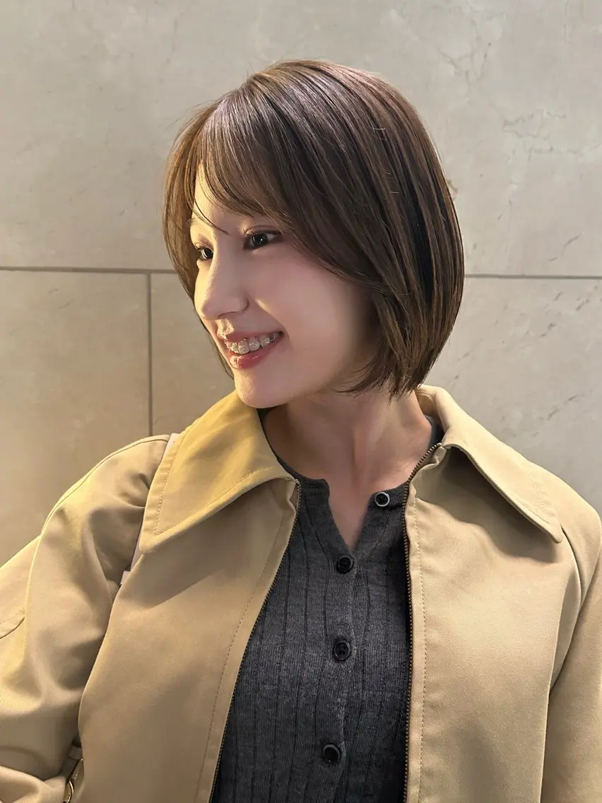 ショート ショートボブ ボブ レイヤーカット ショートヘア 髪質改善/韓国風 レイヤー/田村祐樹のヘアスタイル