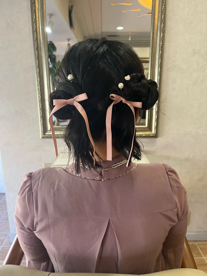 ヘアアレンジ お団子ヘア 🔷岡村主明🔷 Lafestaのヘアスタイル
