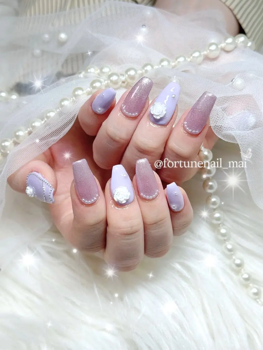 ネイル 春ネイル ハンドネイル 🎀Mai 🎀のネイルデザイン