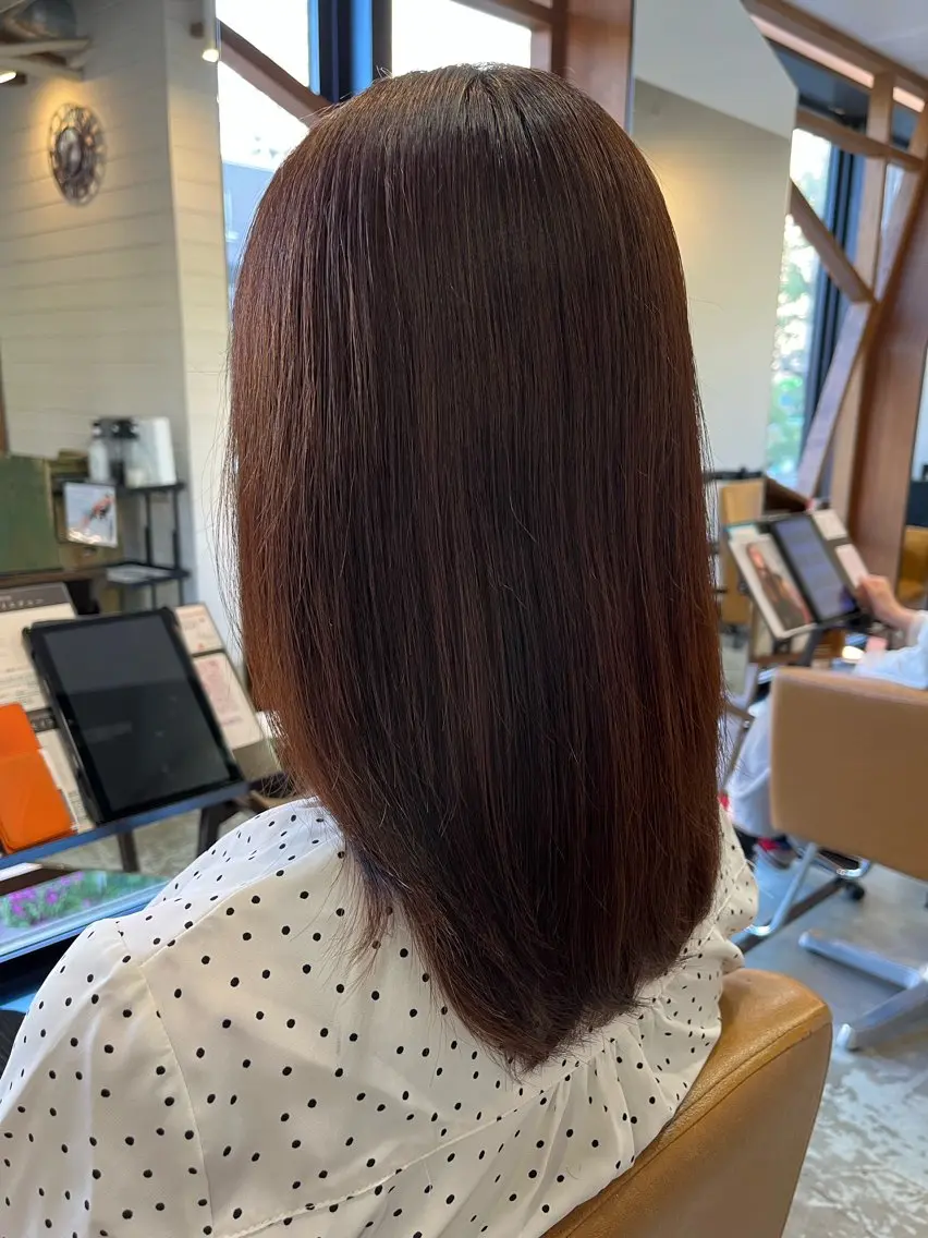 ミディアム 縮毛矯正 ORO西宮/ ナカエ テッタのヘアスタイル
