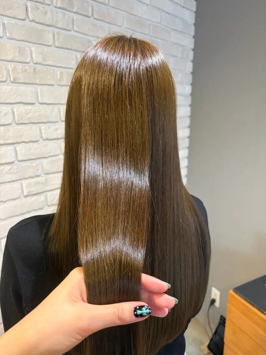 ロング 髪質改善 トリートメント 酸熱トリートメント カット ヘアカラー ひかる 🌀のヘアスタイル