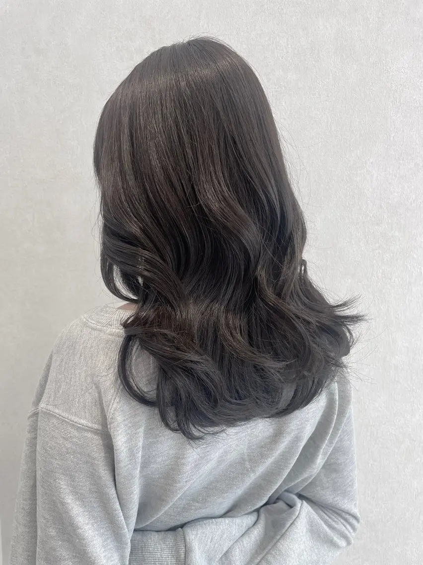 ミディアム ヘアカラー トリートメント 髪質改善/レイヤー 本田拓也のヘアスタイル