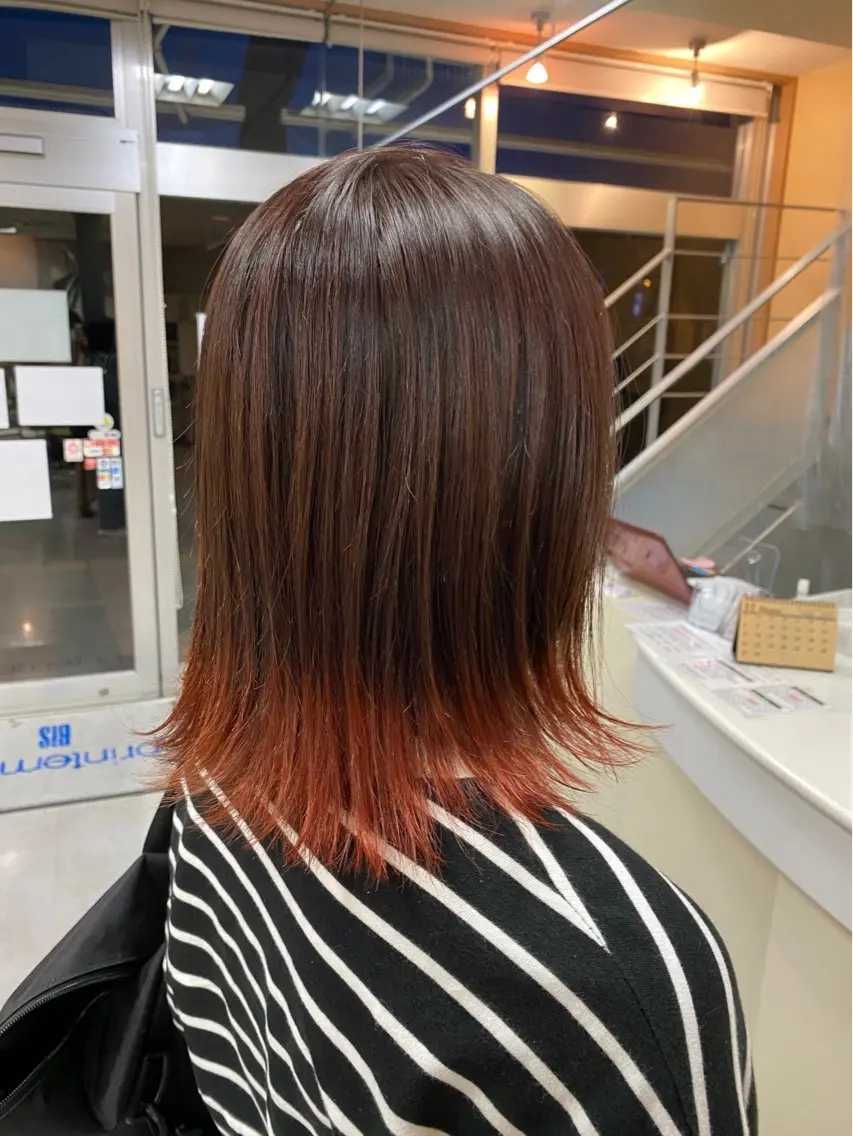 ミディアム お団子ヘア 学生 野沢 碧のヘアスタイル