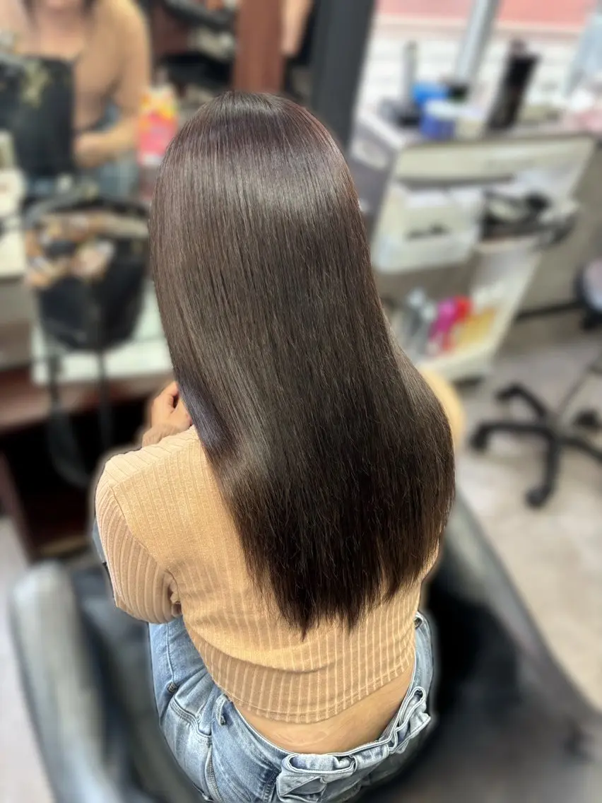 ロング カラー ブラウンカラー チョコレートブラウン ヘアカラー OZ 梅田店／ ユウリのヘアスタイル