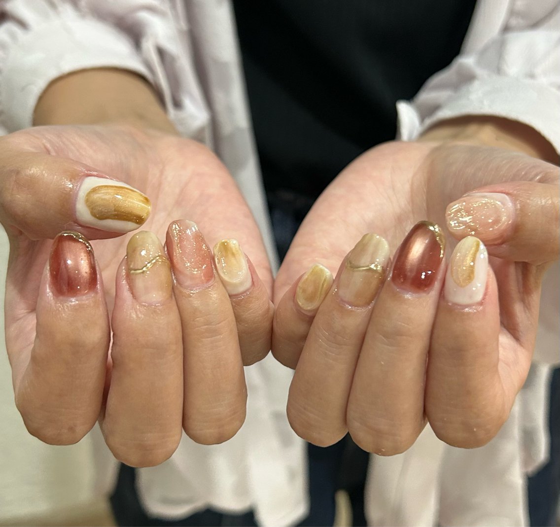 ネイル ハンドネイル ✨ キユ ✨のネイルデザイン