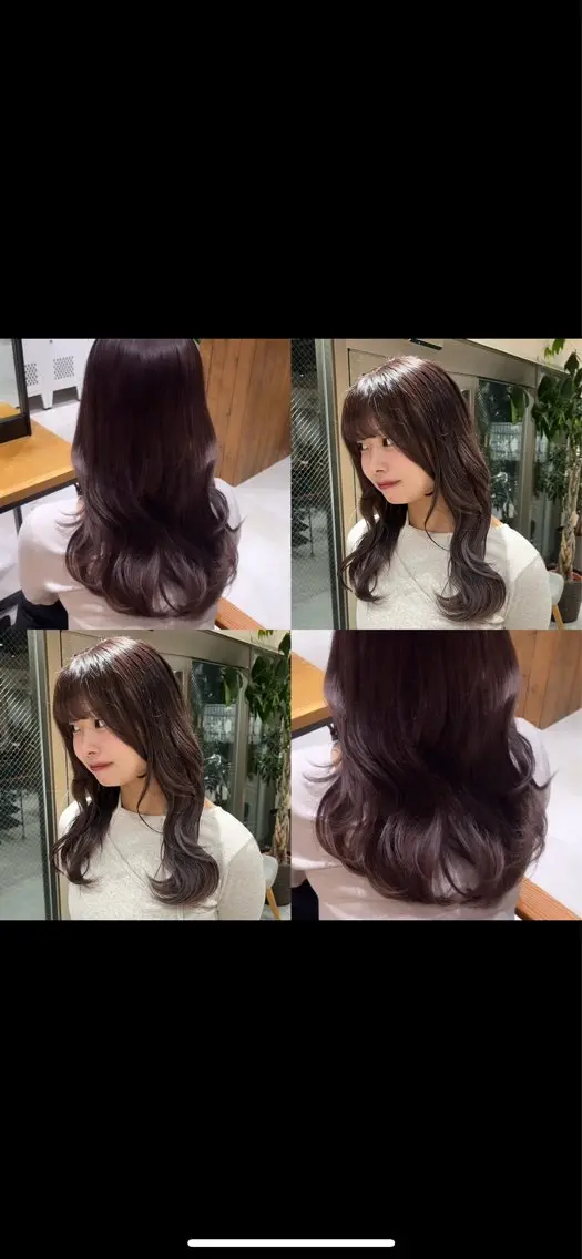 ロング カラー ブリーチ 透明感カラー ヘアカラー トリートメント 🍑トレンドカラー 🍑横浜のヘアスタイル