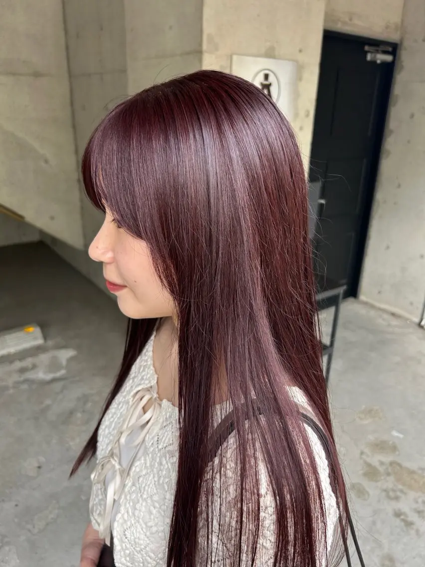ロング ヘアカラー トリートメント ヘッドスパ ヘアセット 🌸透明感/レイヤー / 栗林 彩🌸のヘアスタイル