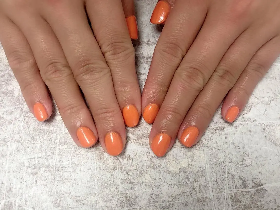 ネイル オレンジ mogunail &blowのネイルデザイン