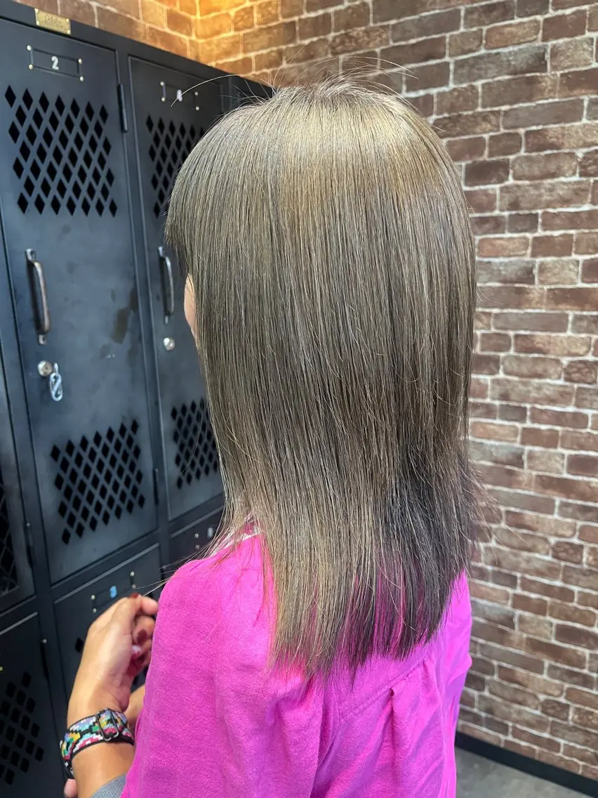 ミディアム カラー メンズ 久木原 ゆりのヘアスタイル