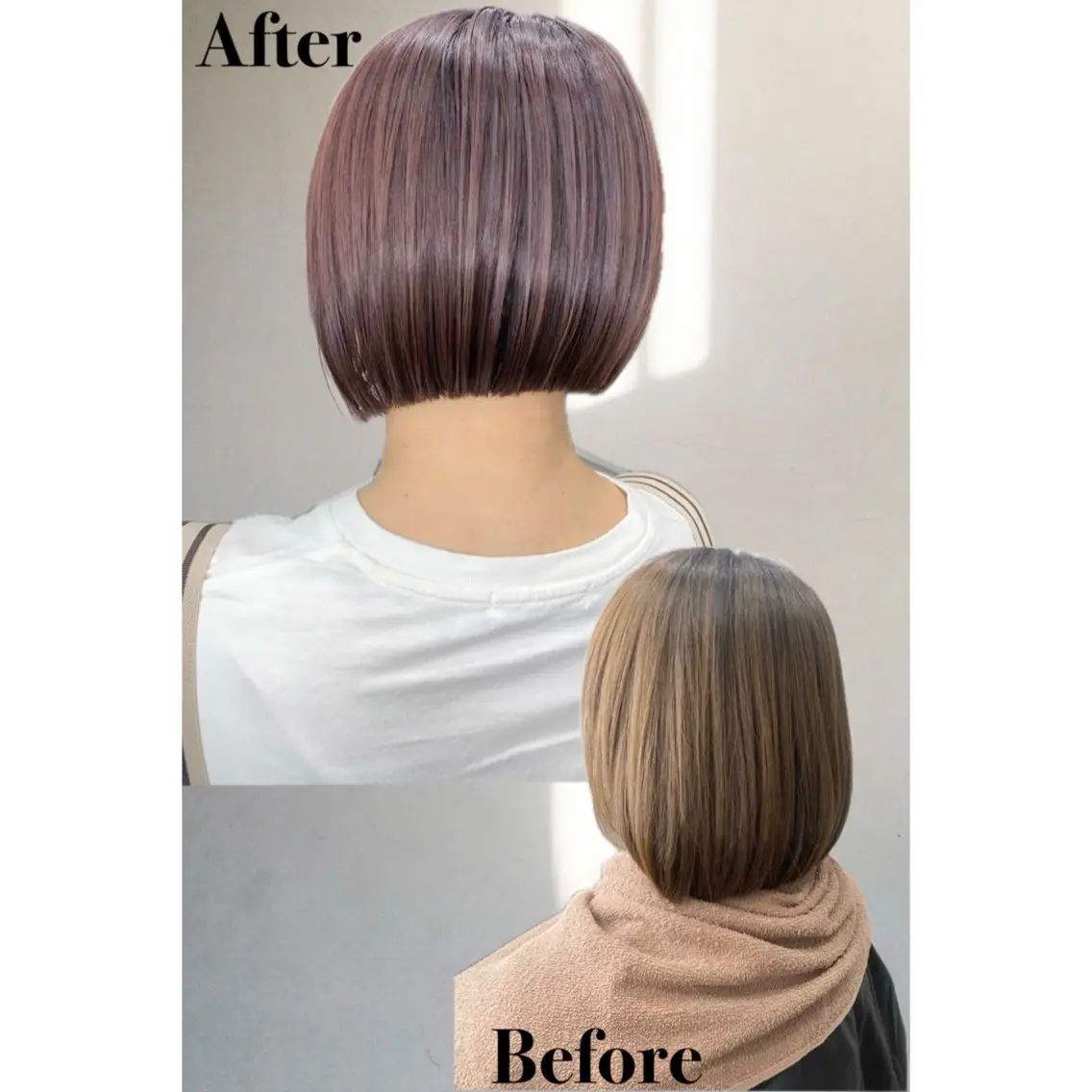 ミディアム カット ヘアカラー トリートメント ＳＨＩ ＺＵのヘアスタイル