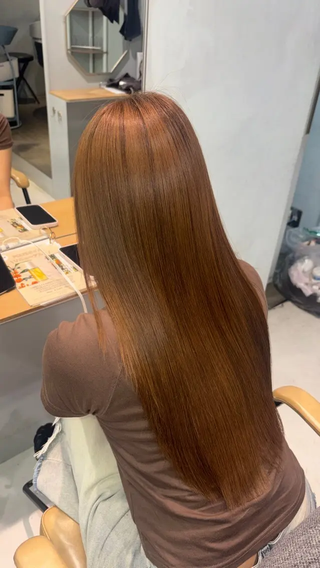 ロング 髪質改善 トリートメント 堀田 柚花のヘアスタイル