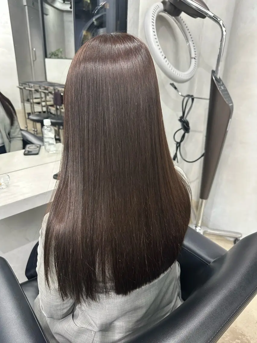 ロング カット ヘアカラー トリートメント 小山渉/髪質改善/ 透け感カラー/メンズのヘアスタイル