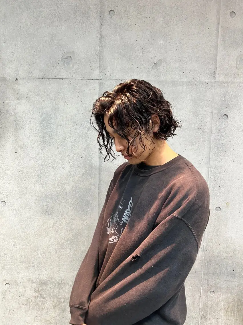 パーマ ボブ guzzle原宿 佐野将貴のヘアスタイル