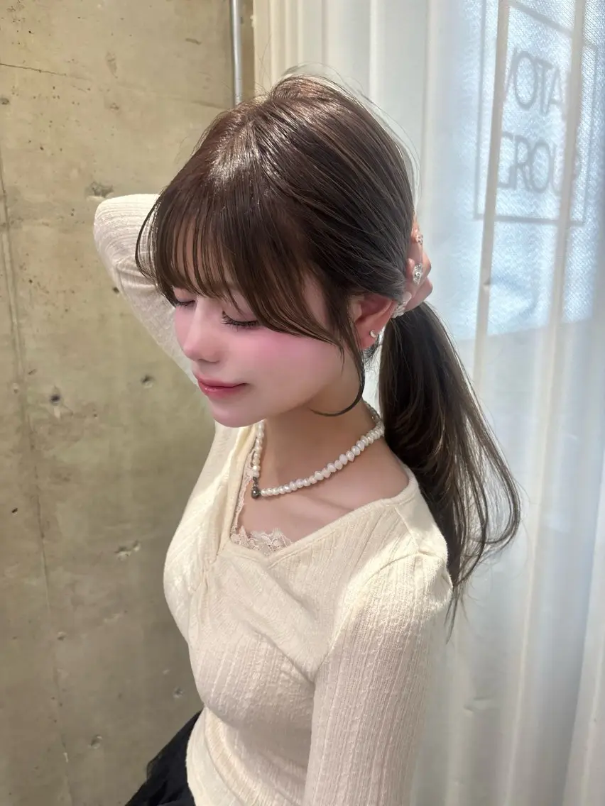 ロング カット ヘアカラー 天神美容室 🎀hinaのヘアスタイル