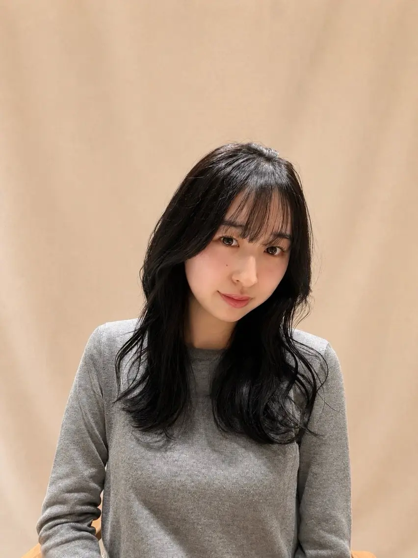 💙人気NO.3💙カット+カラー+髪質改善トリートメント☘️ ✨ ブリーチ毛でも艶感復活◎の写真