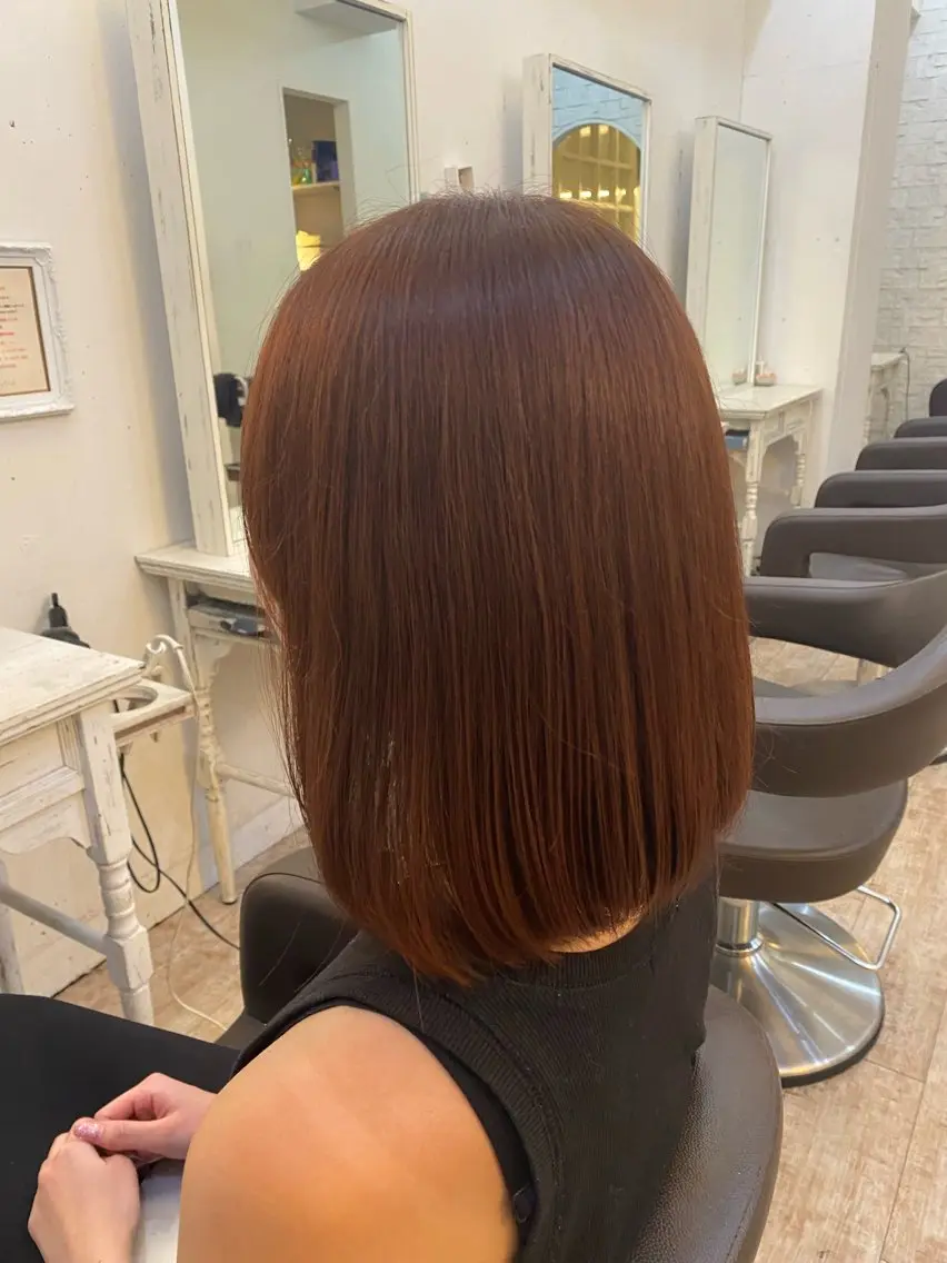 カラー ピンクカラー ボブ／ミニボブ ❣️マナミのヘアスタイル